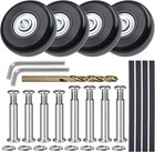 50mm Silent Luggage Wheels Replacement Kit Compatible with Samsonite Luggage