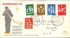 GOLDPATH: Netherlands cover 1961 to USA first day CV908_P16
