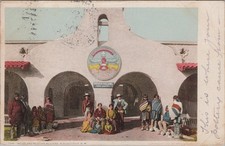 Indian and Mexican Building Albuquerque New Mexico 1906 Fred Harvey Postcard