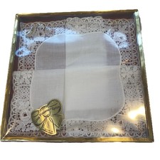 Vtg Cotton Handkerchief Womens Echte Plauener Spitze Made In Germany NEW IN BOX