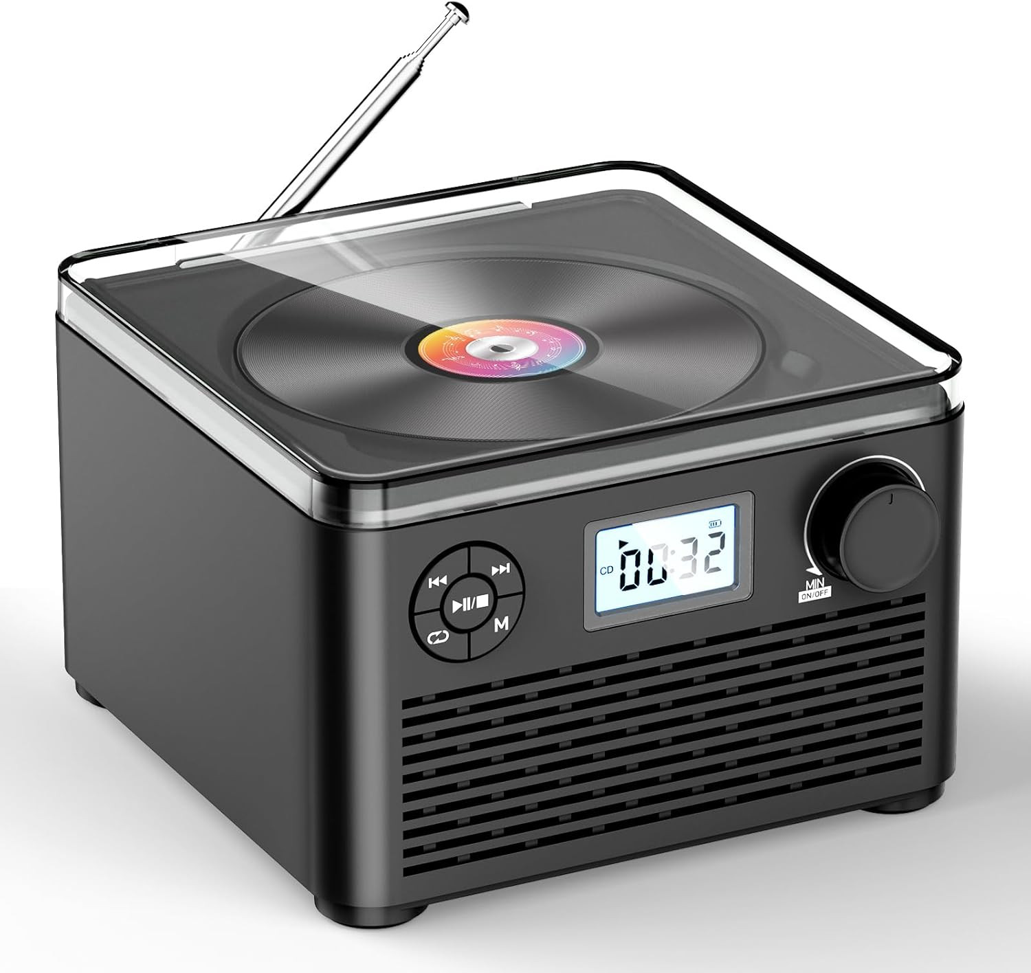 With Speakers And Bluetooth:rechargeable Cd Boombox With Fm R
