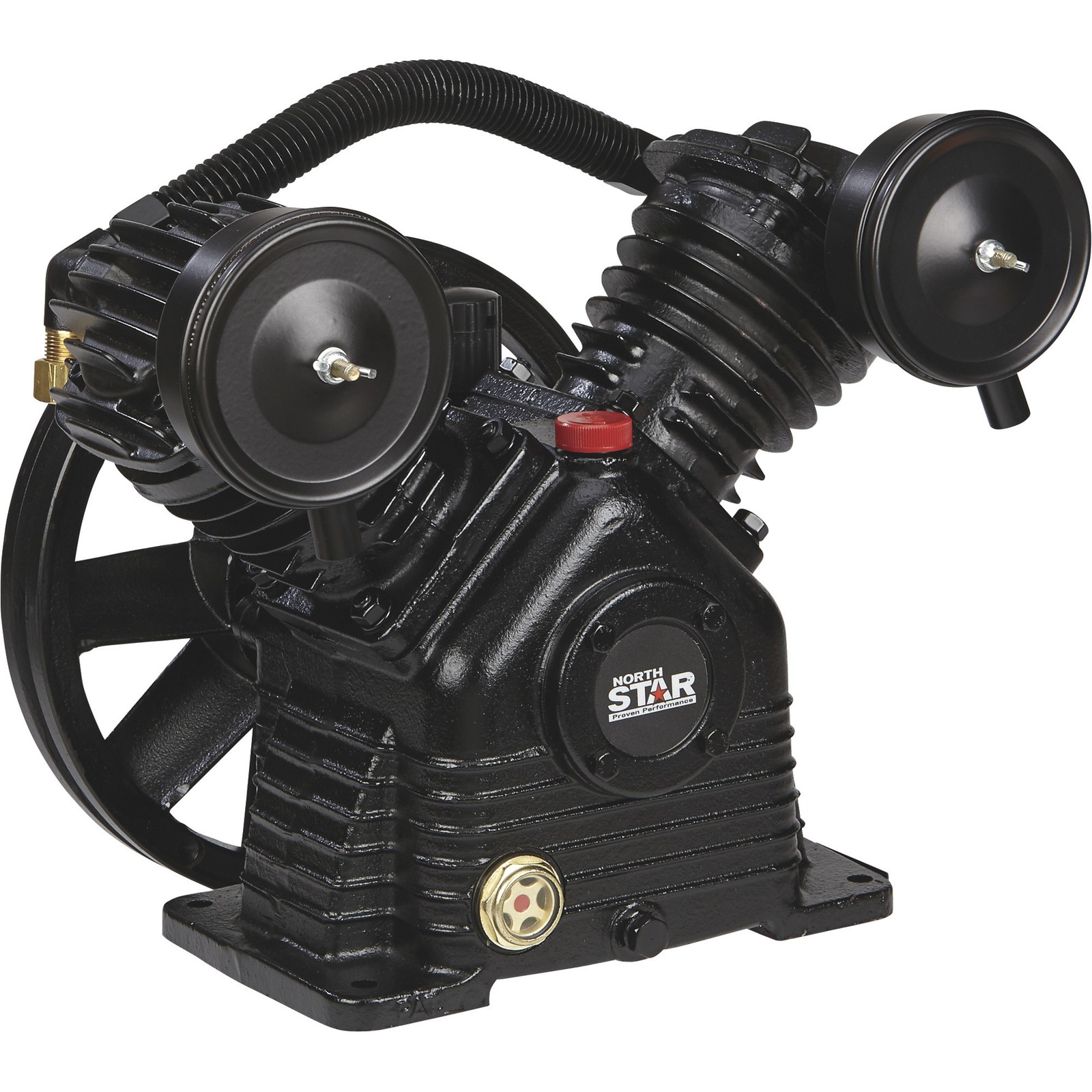 Pump, 1-stage, 2-cylinder, 13.7 Cfm @ 90 Psi