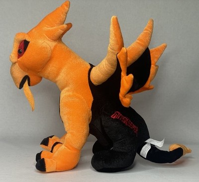 Cedar Point Roller coaster The  Gatekeeper  Orange Plush Dragon Gryphon 15  Rare