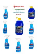 Scheibenfrostschutz -30°C 10-L + 6×500ml Scheibenenteiser | Winter Auto Reinige