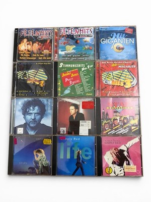 Musik CD Sammlung 12 CDs Simply Red Fetenhits Hit Giganten Charts Sampler 90