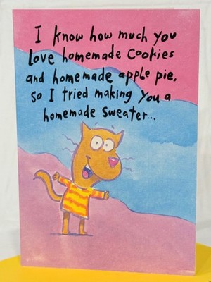 Vintage 9th Floor ''I Know How Much You Love Homemade....'' Birthday Greeting Card