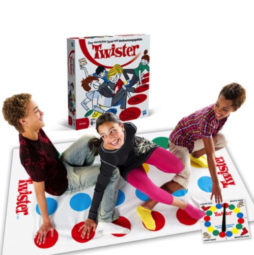 Hasbro Twister Familienspaß klassische Party bewegt Kinder Vintage Freunde Spielgruppe - Bild 1 von 9
