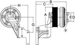 99a9867 Fan Clutch Kenworth C 500b Cummins Isx New Genuine Horton Ebay