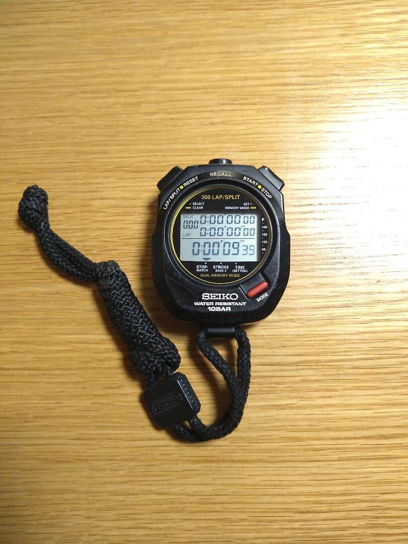 Seiko Stopwatch STOP WATCH Swimming Master SVAS009 black eBay