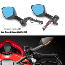Rearview Mirror ﻿Side Mirrors With LED Turn Signal For Ducati Streetfighter V4