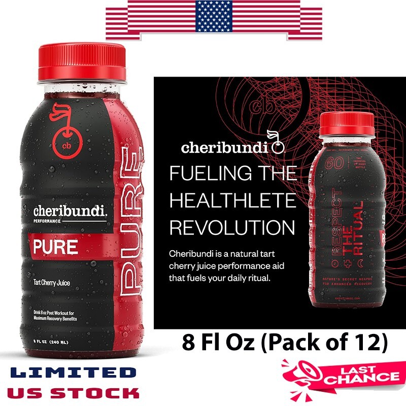 PURE Tart Cherry Juice, 100 Tart Cherry Juice, No Sugar added 8 Fl Oz, 12 Pack eBay