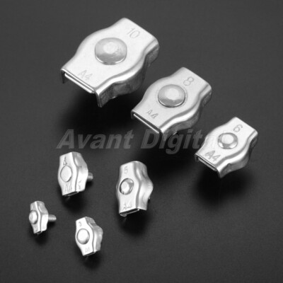 Wire Rope Simplex Clip Grips Cable Clamps Caliper 2mm-10mm Hardware Tool Replace