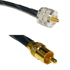 RFC240 PL259 UHF Male to RCA MALE Coax RF Cable USA-Ship Lot
