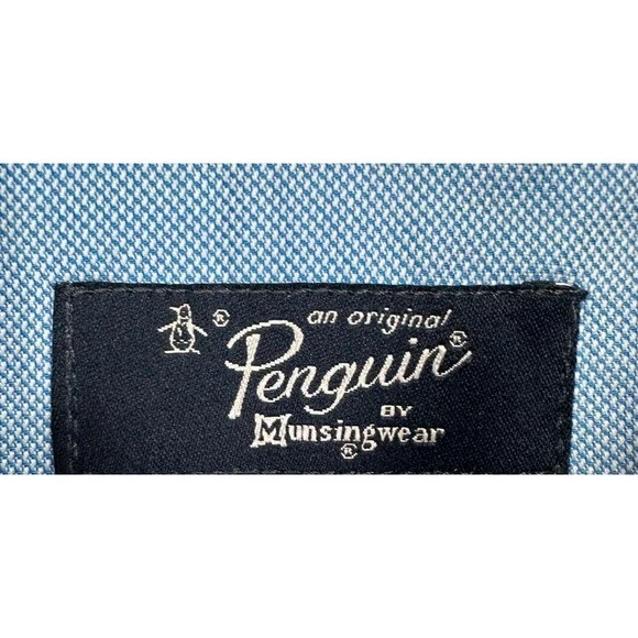 Camisa Penguin By Munsingwear Para Hombre Pequeña 14.5 32-33 Heritage Multi Slim Vestido NUEVO Foto 4 de 4