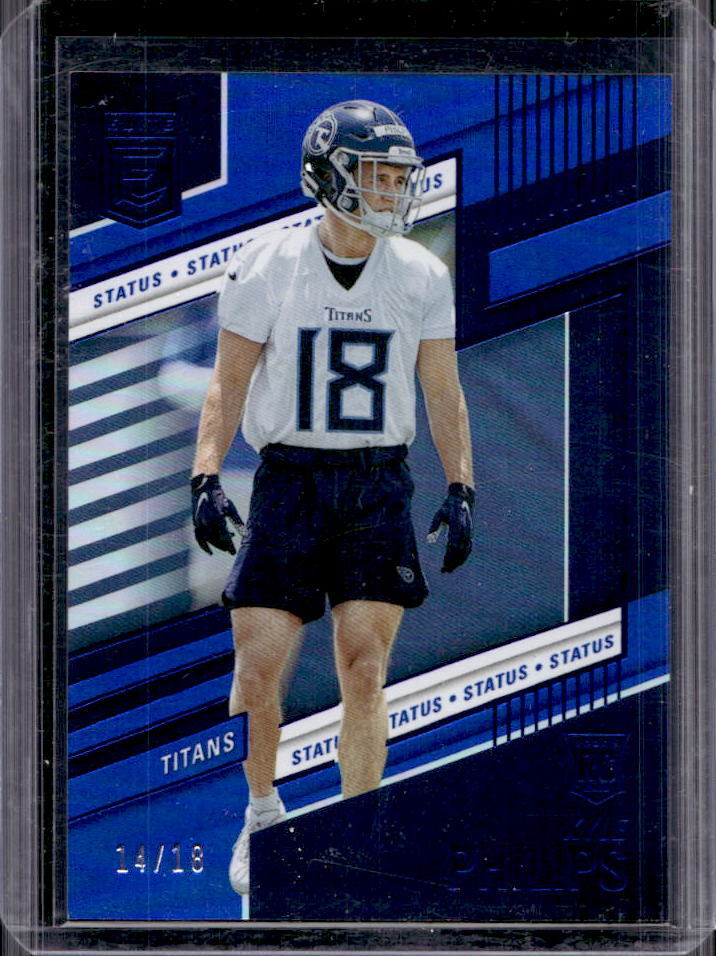 2022 Donruss Elite Kyle Philips Status Rookie RC #14/18 Titans