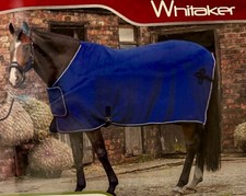 Image of John Whitaker Club Luxury Lined Fleece Show Rug in Royal Blue size 5’9”