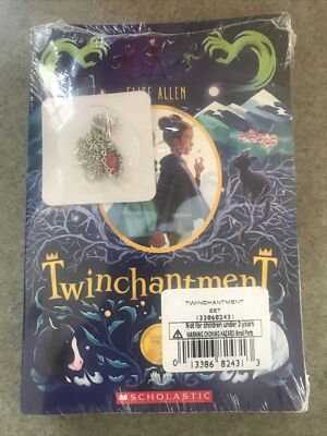 Twinchantment (Paperback) Scholastic by Else Allen with Bonus Necklace - NEW
