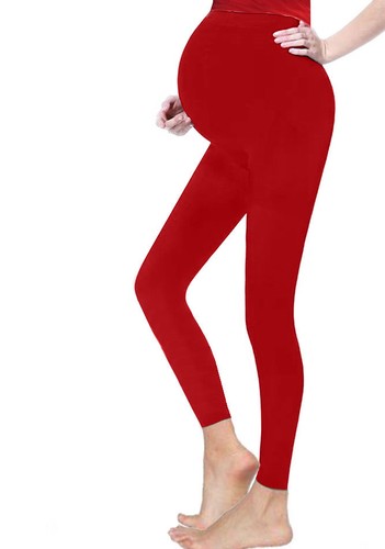 Damen Umstands-Leggingshose über Beule dehnbar volle knöchellange Schwangerschaft - Bild 4 von 4