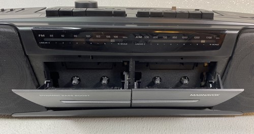 Magnavox AW 7225/17 Digital Dual Cassette AM/FM Radio 2 Band Stereo Boom Box - Picture 11 of 13