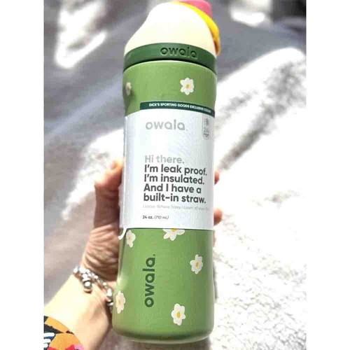 24oz Owala FreeSip Stainless Steel Insulation Water Bottle Darling Daisy Edition - Picture 2 of 11