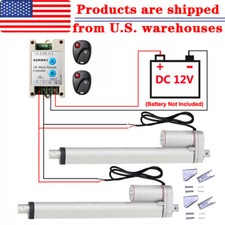 Set of 2 1000N/1500N 12V Dual Linear Actuator Motor Controller Bracket System IG