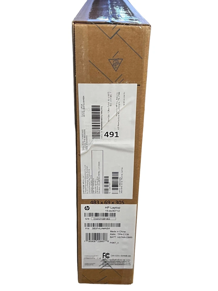 HP Laptop-15.6" Full HD (1920 x 1080) -15-dw3071cl-512GB SSD- 8GB- Intel Core i7 - Image 4 of 4