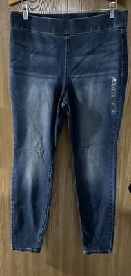 NY&C Jeans Women s Size L Blue High-Waist Pull-On Legging