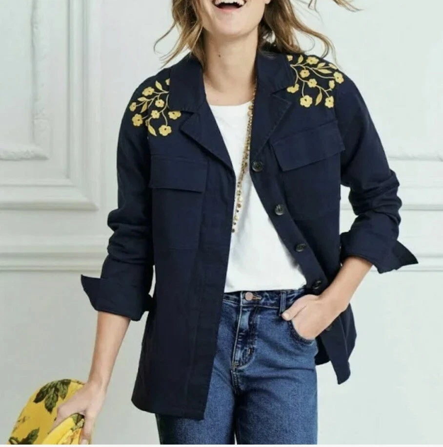Boden Ruby Embroidered Floral Jacket Size 6R eBay