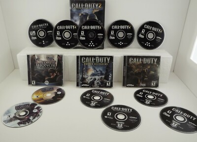 Lot 4 Call Of Duty & Medal of Honor PC Games -COD +United Offensive + COD2 +More