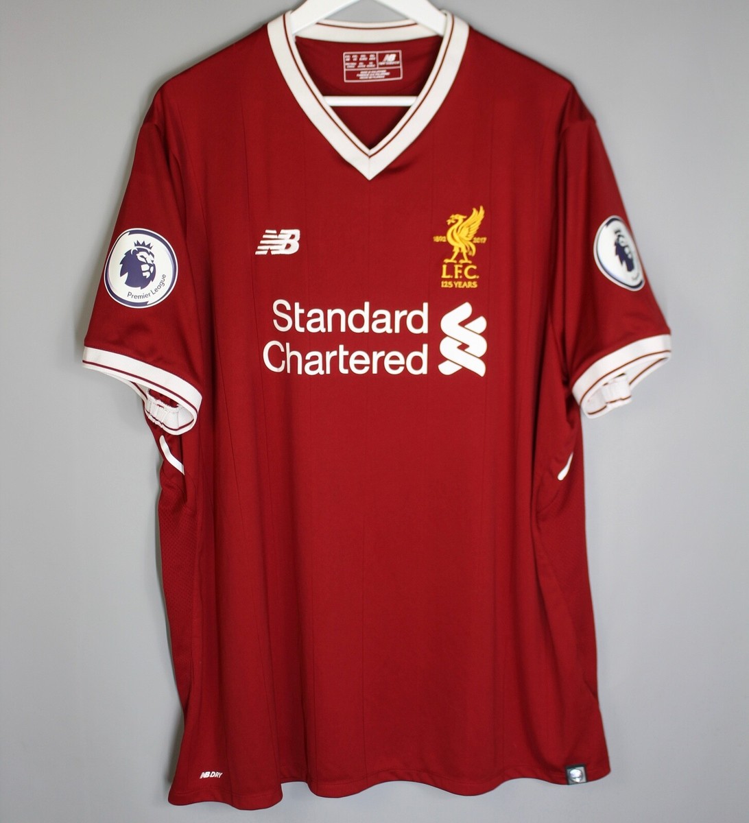 LIVERPOOL ANFIELD 125 YEARS 2017 2018 HOME SHIRT JERSEY XXL #14
