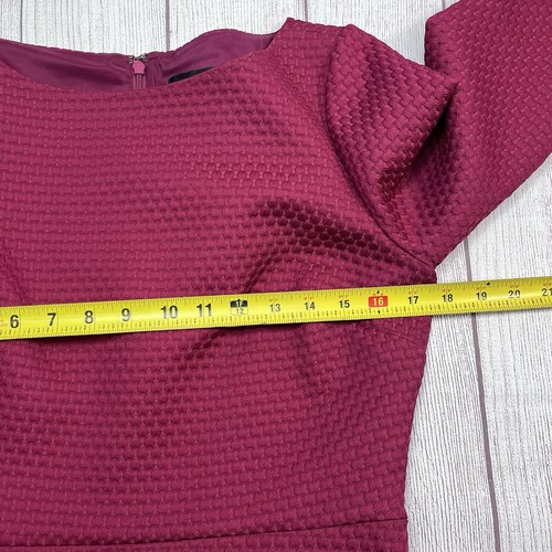 J.CREW $148 Textured Metalasse Lined Boatneck Pink Shift Dress Size 8 Formal - Picture 7 of 9