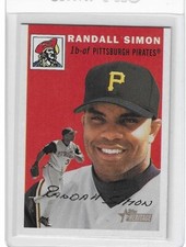 2003 Topps Heritage Randall Simon #156 SP Old Team Logo Pirates Variant