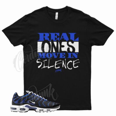 Black REAL T Shirt for N Air Max Plus Racer Blue Royal White Vapormax Force