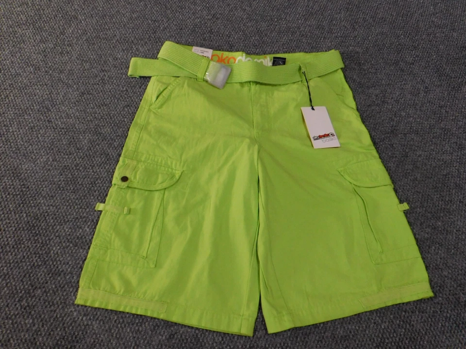 Pantalones Cortos Akademiks 34 Verde Carga Para Hombre Y2K De Colección Hip-hop Sueltos Foto 2 de 4