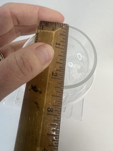 American Eagle 13 Stars Etched Glass Candlestick Hurricane Shade REPLACEMENT - Picture 13 of 15