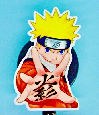 Naruto Anime Manga Badge Reel ID Holder Nurse Teacher Student