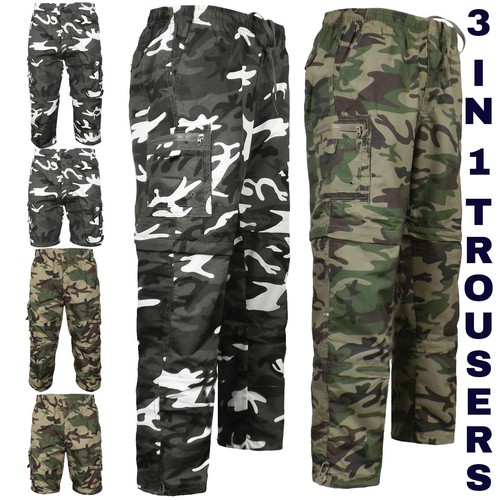 Pantalon Cargo Camouflage Militaire BDU - 100% Coton Rip-stop, Coupe Confort, Tailles S à 3XL