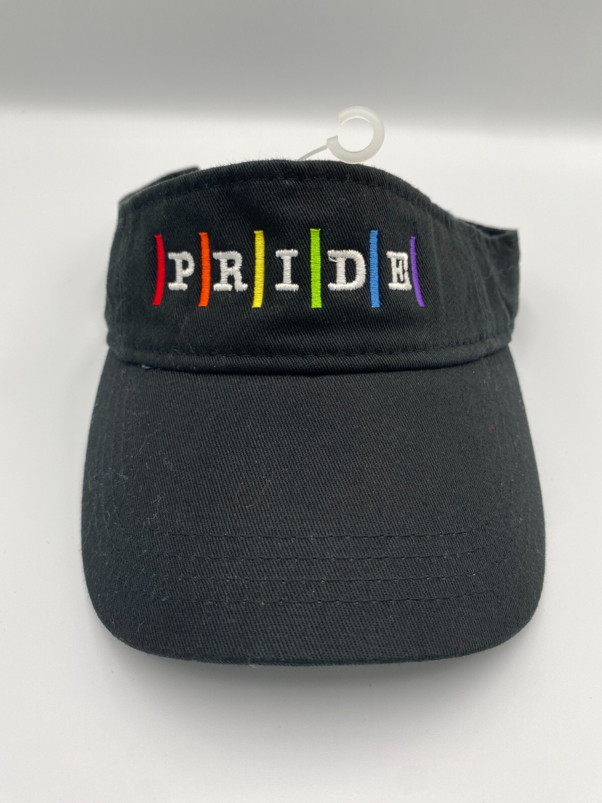 PRIDE Adjustable Strapback Visor Cap Black - image 1