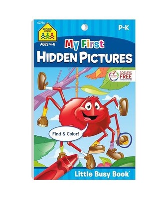 School Zone My First Hidden Pictures Tablet Workbook, School Zone