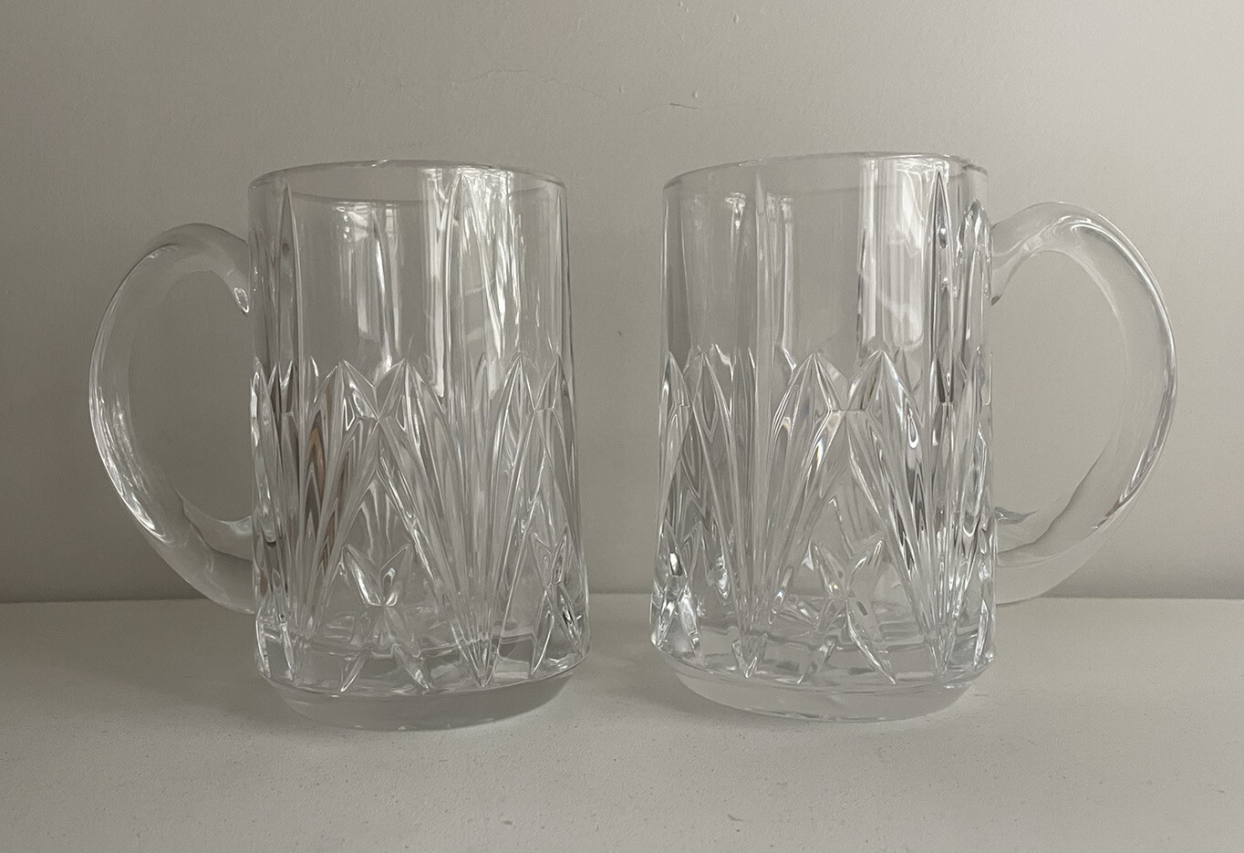 Set 2 Waterford Crystal Marquis Brookside Beer Mug Stein 14 oz eBay