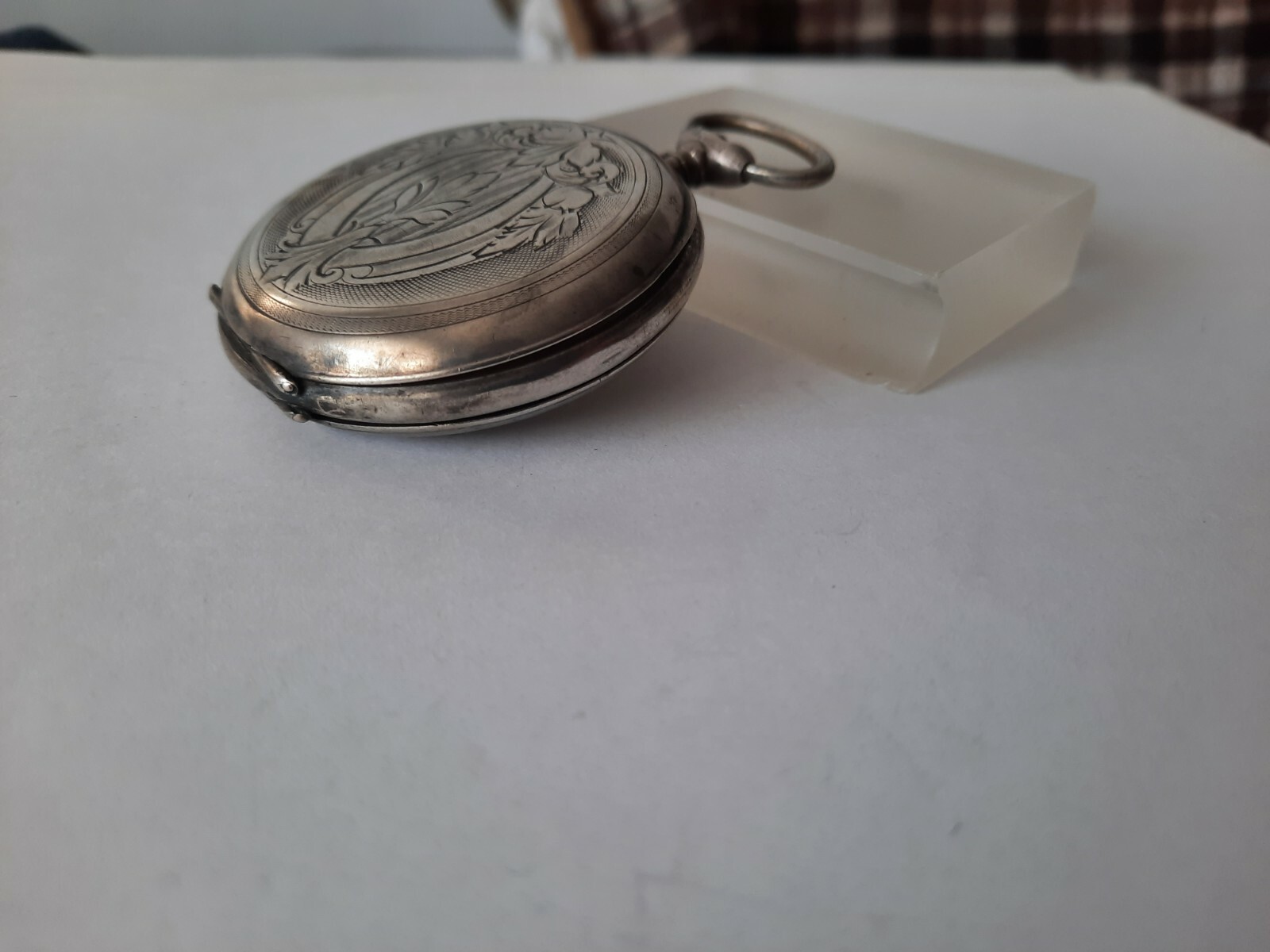 French Hull Hunter Solid Silver Pocket Watch Case… - image 4