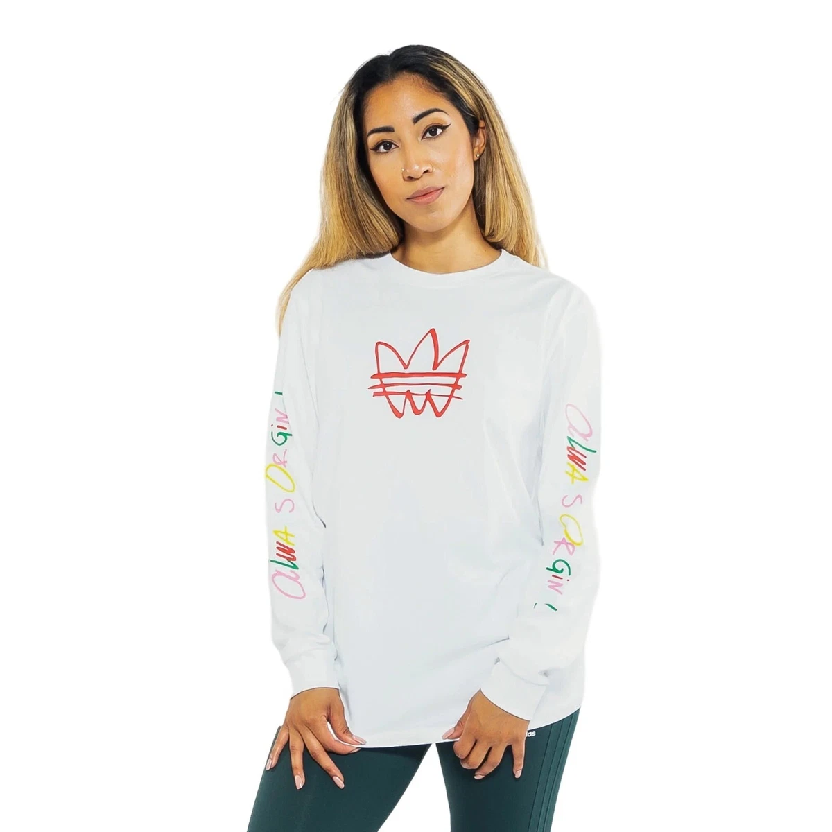 Medium Women\'s NEW T-Shirt Graphic Always Adidas Original | eBay Long Sleeve