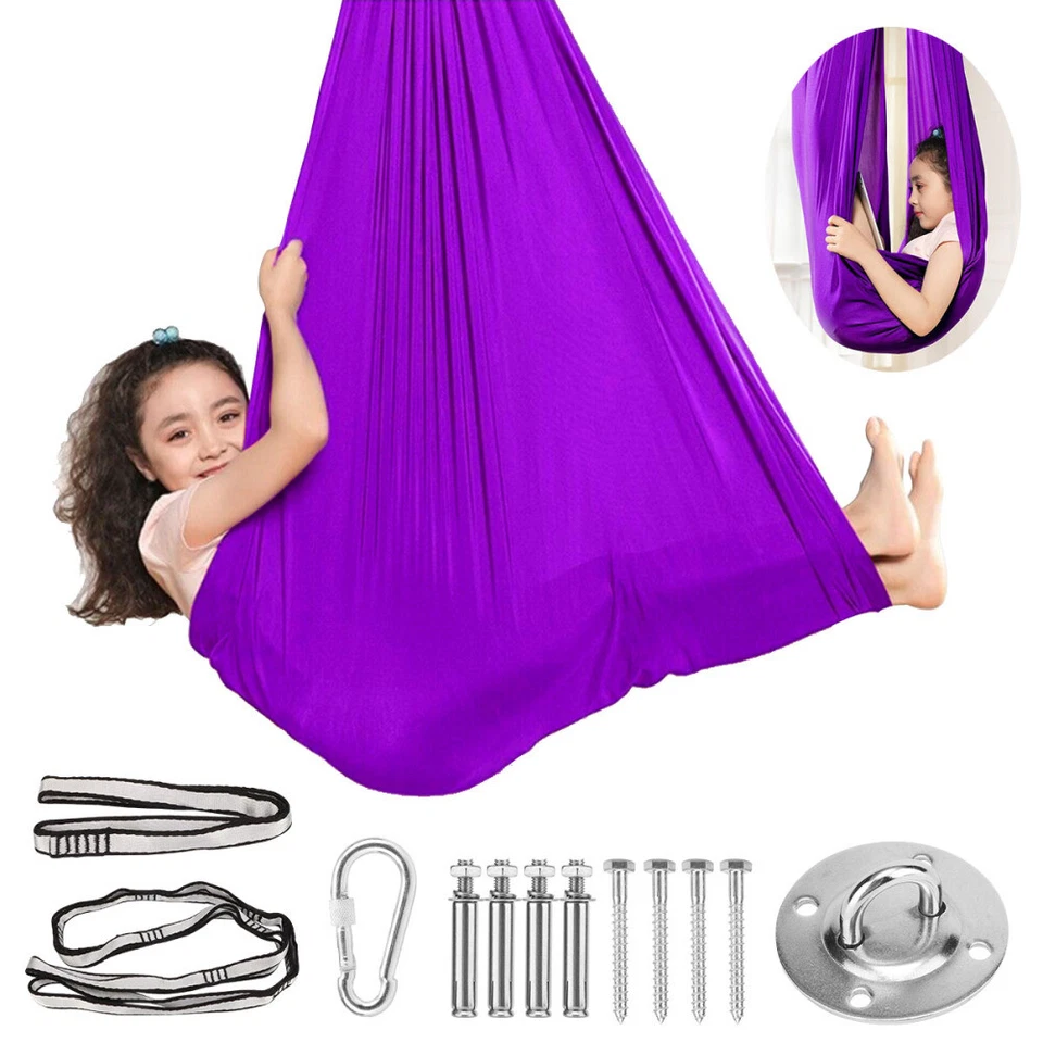 Schaukeltuch Kinder In/Outdoor Therapieschaukel Autismus Schwingen Hängematte DE - Bild 4 von 4