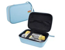 Leayjeen Portable Travel Case - Hard Shell Asthma Protective Case Inhaler, BLUE