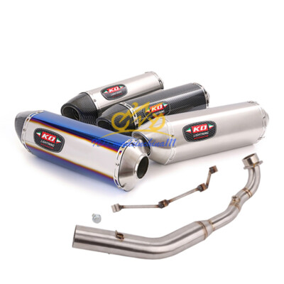 For Kymco Xciting 400 Exhaust Mufflers Front Link Pipe Full System Slip-on 51mm