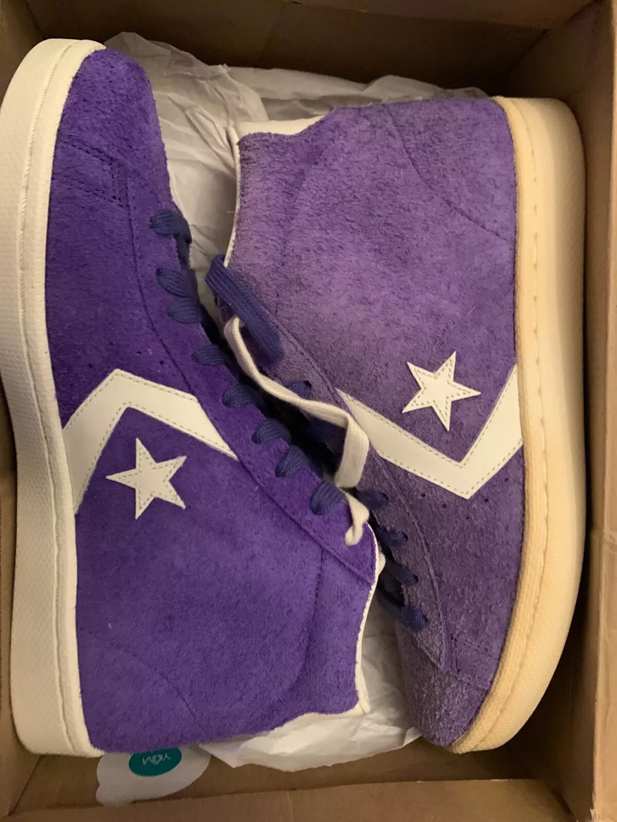 Mens 9 Converse PL 76 Mid Star Player Pro Grape Shoes 155337C 95