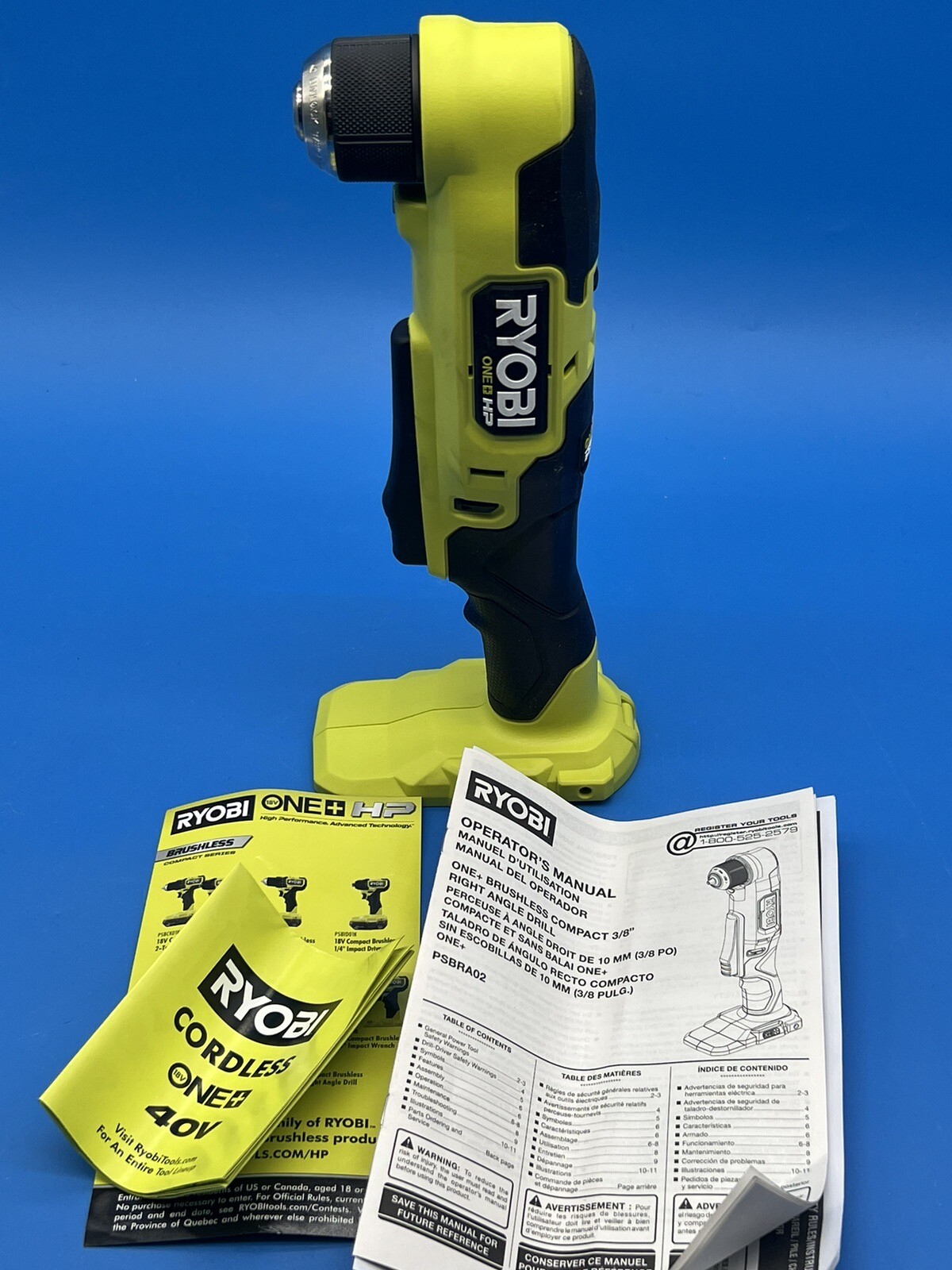 Ryobi 18V Cordless Right Angle Drill PSBRA02B Tested 33287190508 eBay