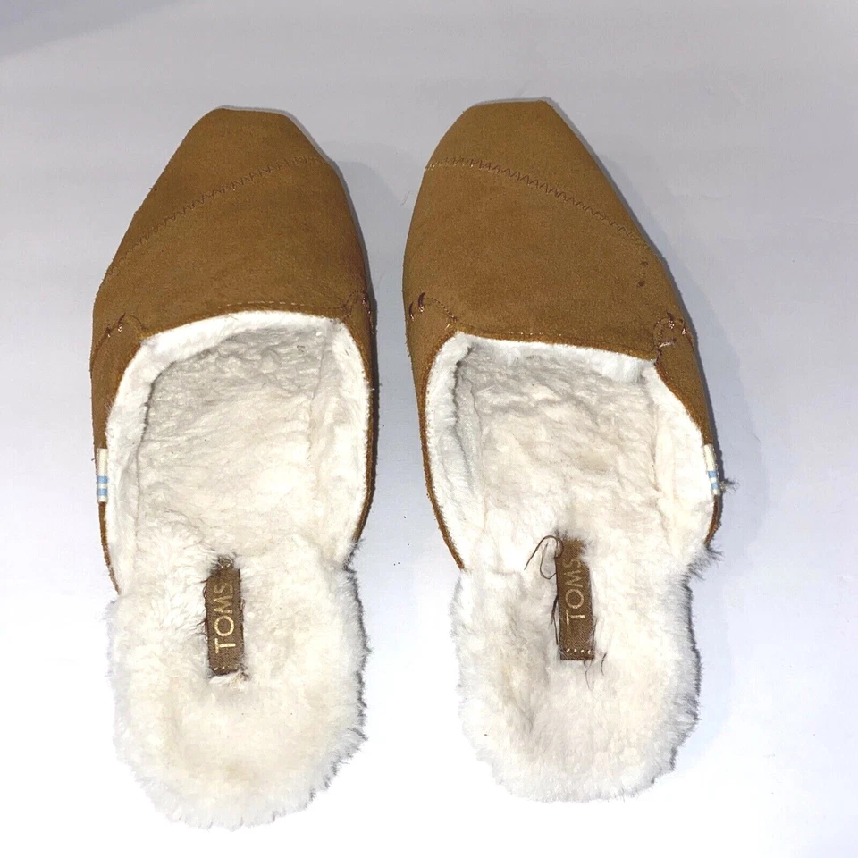 Zapatillas de gamuza forradas de piel sintética tostadas Tom's talla 5,5 Foto 4 de 4