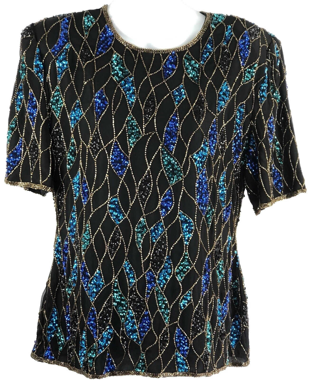 Camisetas Geométrico Seda Scala para Mujeres