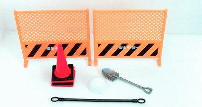 Construction site miniature safety equipment fence scoop color cone Japan